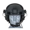 Навушники тактичні Earmor M32H, активні, з кріпленням на шолом і знімним мікрофоном, NRR 22, колір Чорний - Зображення 2