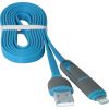 Дата кабель USB10-03BP USB - Micro USB/Lightning, blue, 1m Defender (87487) - Зображення 3