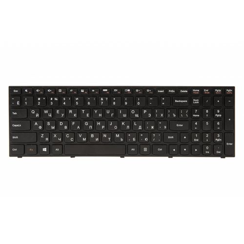 Клавиатура ноутбука PowerPlant Lenovo IdeaPad G50-30 черный, черный фрейм (KB311903)