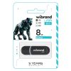 USB флеш накопичувач Wibrand 8GB Panther Black USB 2.0 (WI2.0/PA8P2B) - Зображення 1