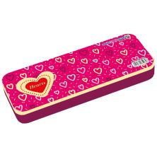 Пенал Cool For School Пластиковый Hearts 2 отделения Красный (CF85964)