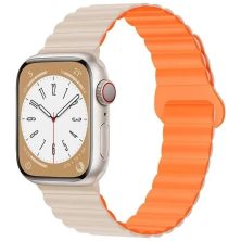 Ремешок для смарт-часов Drobak Silicone Magnetic Link для Apple Watch All Series 38/40/41mm Starlight orange (898924)