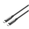 Дата кабель USB-C to USB-C 2.0m (PVC+Aluminum Alloy) (PD Fast Charging 240W) 5А black ColorWay (CW-CBPDCC070-BK) - Зображення 1