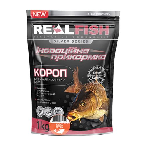 Прикормка Real Fish_ТОВ Silver Series Короп Кисла груша 1kg (809.00.26)