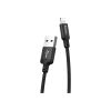 Дата кабель USB 2.0 AM to Lightning 1.0m 2A nylon X14 black HOCO (6957531062820) - Зображення 1