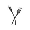 Дата кабель USB 2.0 AM to Lightning 1.0m 2A nylon X14 black HOCO (6957531062820) - Зображення 2