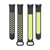 Ремешок для фитнес браслета BeCover Vents Style для Xiaomi Mi Smart Band 10 Black-Green (713629) - Изображение 3