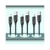 Дата кабель USB 2.0 AM to Lightning 1.0m braided black XO (NB235_L_Black) - Зображення 3