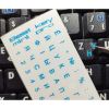 Наклейка на клавіатуру BestKey mini Pro 3,5х3мм, прозора основа, 70, синій (BKmPRO/BluTr/052) - Зображення 1