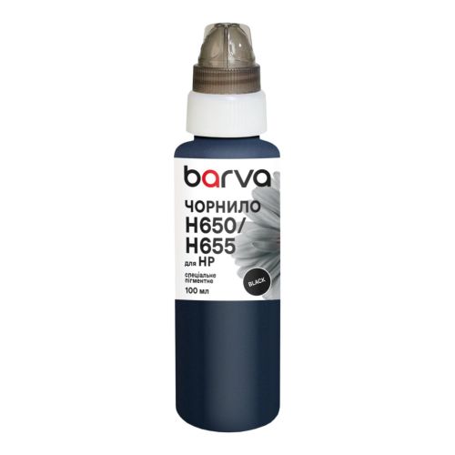 Чорнило Barva HP 122/178/650/655 100 мл, special, pigmented black (H655-396e)