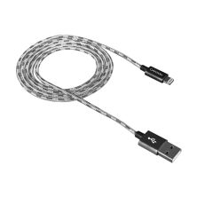 Дата кабель USB 2.0 AM to Lightning 1.0m Dark gray Canyon (CNE-CFI3DG)
