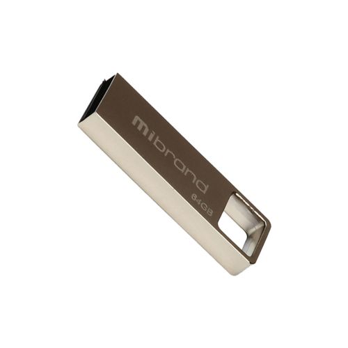 USB флеш накопитель Mibrand 64GB Shark Silver USB 2.0 (MI2.0/SH64U4S)