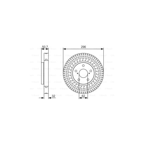 Гальмівний диск Bosch 0 986 479 T38