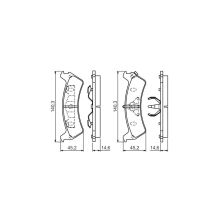 Тормозные колодки Bosch 0 986 424 655