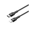 Дата кабель ColorWay USB-C to Lightning 0.3m 3А black (CW-CBPDCL054-BK) - Зображення 3
