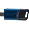 USB флеш накопитель Kingston 64GB DataTraveler 80 M USB-C 3.2 Blue/Black (DT80M/64GB) - Изображение 2