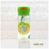 Пляшка для води Casno 400 мл KXN-1195 Зелена Малята-звірята з соломинкою (KXN-1195_Animals) - Зображення 1