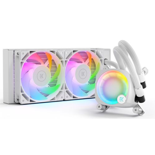 Система водяного охолодження Ekwb EK-Nucleus AIO CR240 Lux D-RGB - White (3831109897843)