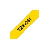 Лента для принтера этикеток UKRMARK B-Fc-TC61P-BK/YE, аналог TZeC61, флуорисцентна, 36 мм х 8 м, black on yellow (00786) - Изображение 2