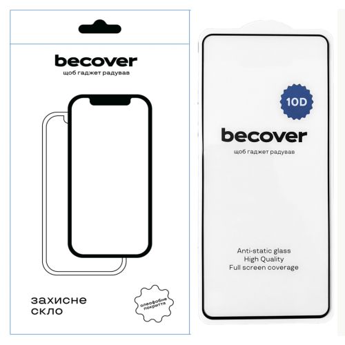 Стекло защитное BeCover Google Pixel 6 10D Black (711866)