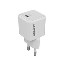 Зарядное устройство Canyon CU20C GaN 20W 1xPD EU White (CNS-CUW20C)