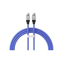 Дата кабель USB-C to USB-C 1.0m CoolPlay Fast Charging 100W blue Baseus (CAKW000203)