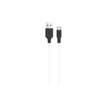 Дата кабель USB 2.0 AM to USB-C 1.0m 2A silicone X21 black+white HOCO (6957531071402) Дата кабель USB 2.0 AM to USB-C 1.0m 2A silicone X21 black+white HOCO (6957531071402)