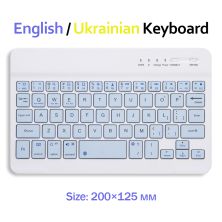 Клавиатура BeCover Bluetooth UA Light Blue (713410)