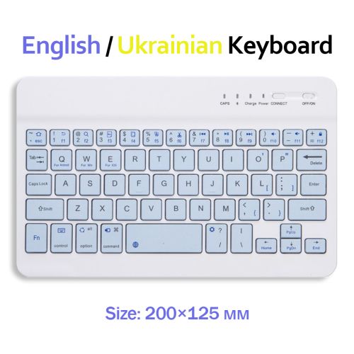 Клавиатура BeCover Bluetooth UA Light Blue (713410)
