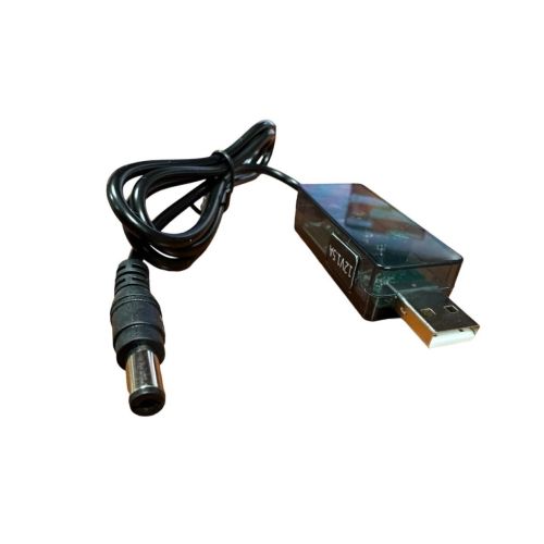 Кабель питания USB to DC 5.5x2.1mm 0.8m 12V 1.5A XoKo (DC-5-12-1,5A)