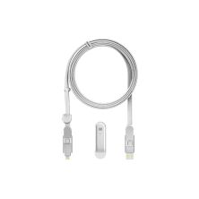 Дата кабель 6in1 inCharge XL 3.0m white Rolling Square (XLL02R)