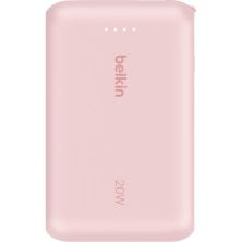 Батарея універсальна Belkin 10000mAh, 20W, USB-C, Pink (BPB021HQPK)