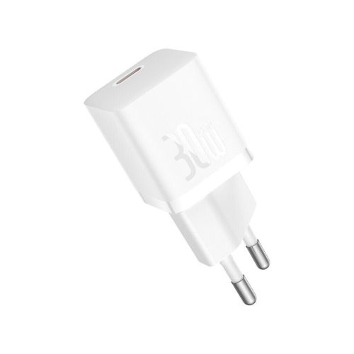 Зарядное устройство Baseus 1xUSB-C 30W GaN5 white (CCGN070502)