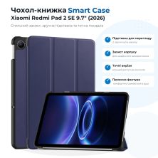 Чохол до планшета BeCover Smart Case Xiaomi Redmi Pad 2 SE 9.7 (2026) Deep Blue (715824)