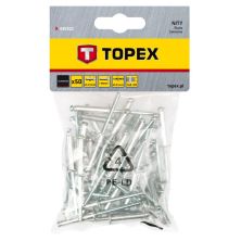 Заклепки Topex алюминиевые, 50 шт., 3.2x10 мм (43E302)