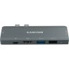 Порт-реплікатор Canyon 1*Type C PD100W+2*HDMI+1*USB3.0+1*USB2.0+1*SD+1*TF (CNS-TDS05B) - Зображення 2
