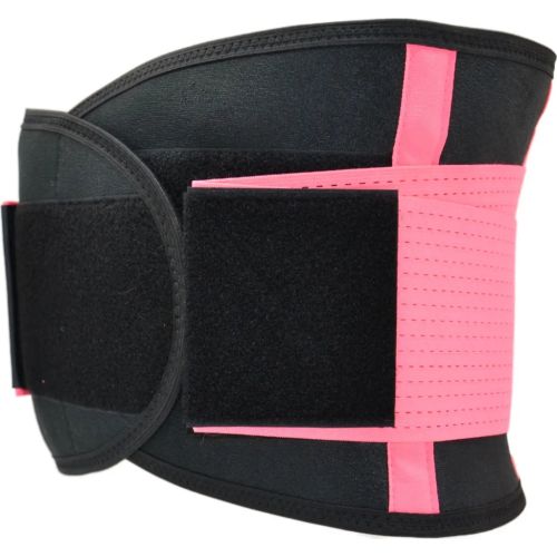 Пояс компресійний MadMax MFA-277 Slimming and Support Belt black/neon pink M (MFA-277-PNK_M)