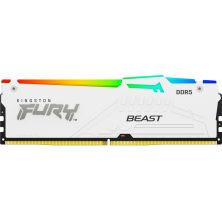 Модуль пам'яті для комп'ютера DDR5 32GB 5200 MHz Beast White RGB Kingston Fury (ex.HyperX) (KF552C36BWEA-32)