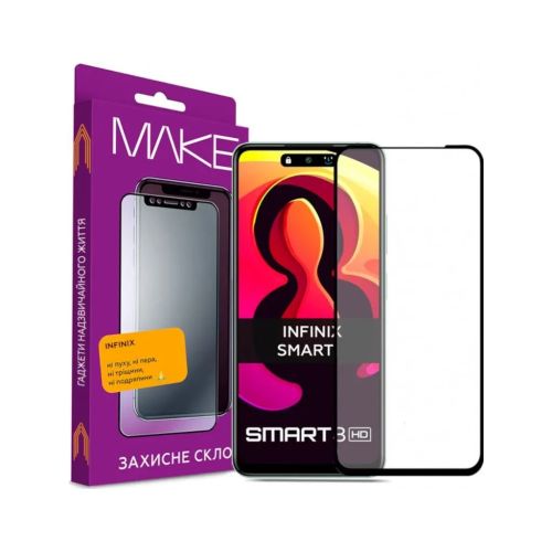 Скло захисне MAKE Infinix Smart 8 Plus/8 Pro (MGF-IS8PL/8P)