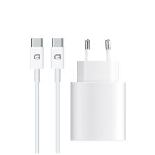 Зарядное устройство Armorstandart AMHJ83 20W USB-C White + cable USB-C to USB-C (ARM77725)