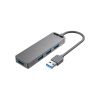 Концентратор Vention USB 3.0 to 4xUSB 3.0 Hub With Power Supply 0.15m black (CHLBB) - Зображення 1