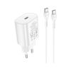 Зарядное устройство HOCO N22 Jetta USB-C PD25W + cable USB-C to USB-C White (6931474760081) - Изображение 1