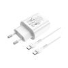 Зарядное устройство HOCO N22 Jetta USB-C PD25W + cable USB-C to USB-C White (6931474760081) - Изображение 2