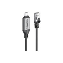 Дата кабель USB-C to RJ45 Ethernet 5.0m Promate (clink-rj45)