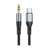 Кабель мультимедійний USB-C to 3.5mm M 1.0m silicone black HOCO (6931474769497) - Зображення 1