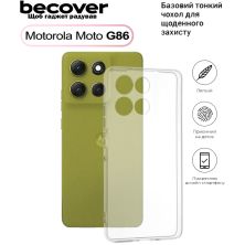 Чехол для мобильного телефона BeCover Silicone Motorola Moto G86 Transparent (713769)