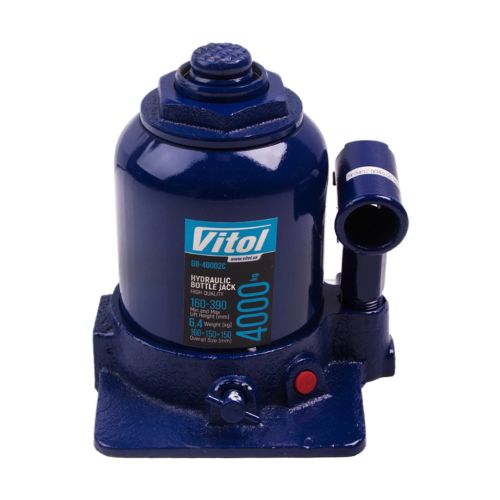 Домкрат Vitol DB-40002C/TF0402, телескопічний, гідравлічний, 4т, 2 циліндри, max 390мм (DB-40002C)
