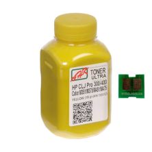 Тонер HP CLJ Pro 300/400/M475 100г Yellow +chip AHK (1505165)