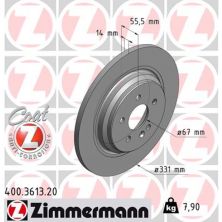 Гальмівний диск ZIMMERMANN 400.3613.20