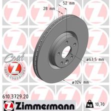 Тормозной диск ZIMMERMANN 610.3729.20